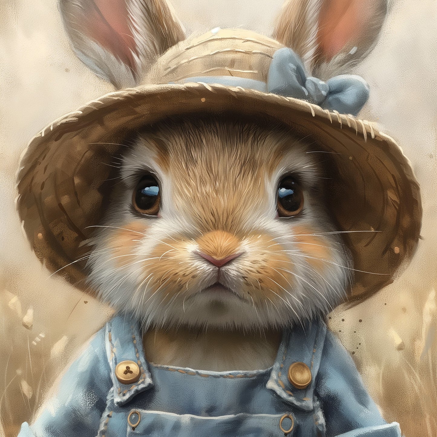 Super Cute Bunny - Oatmeal