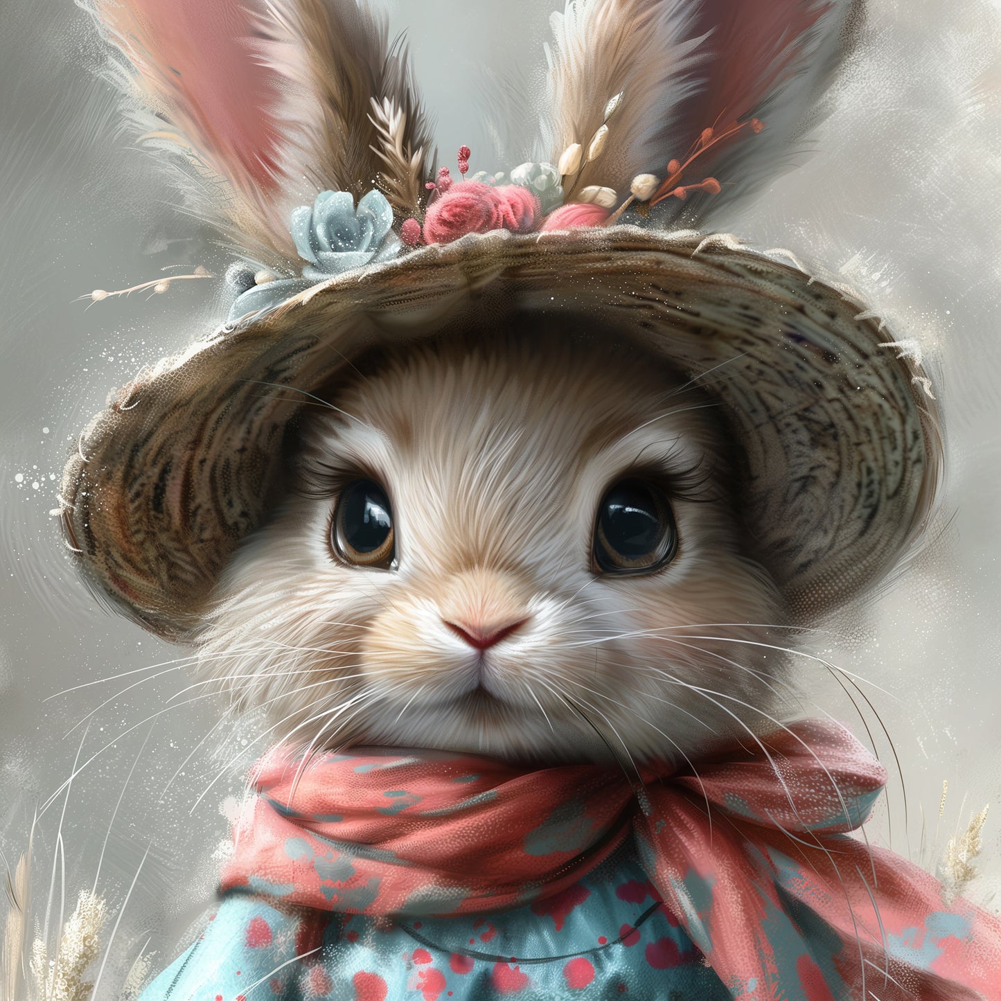 Super Cute Bunny - Olive
